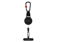 Tech-Protect ATH04 UrbanLoop Lanyard - Black and Orange Tech-Protect ATH04 UrbanLoop Lanyard - Black and Orange