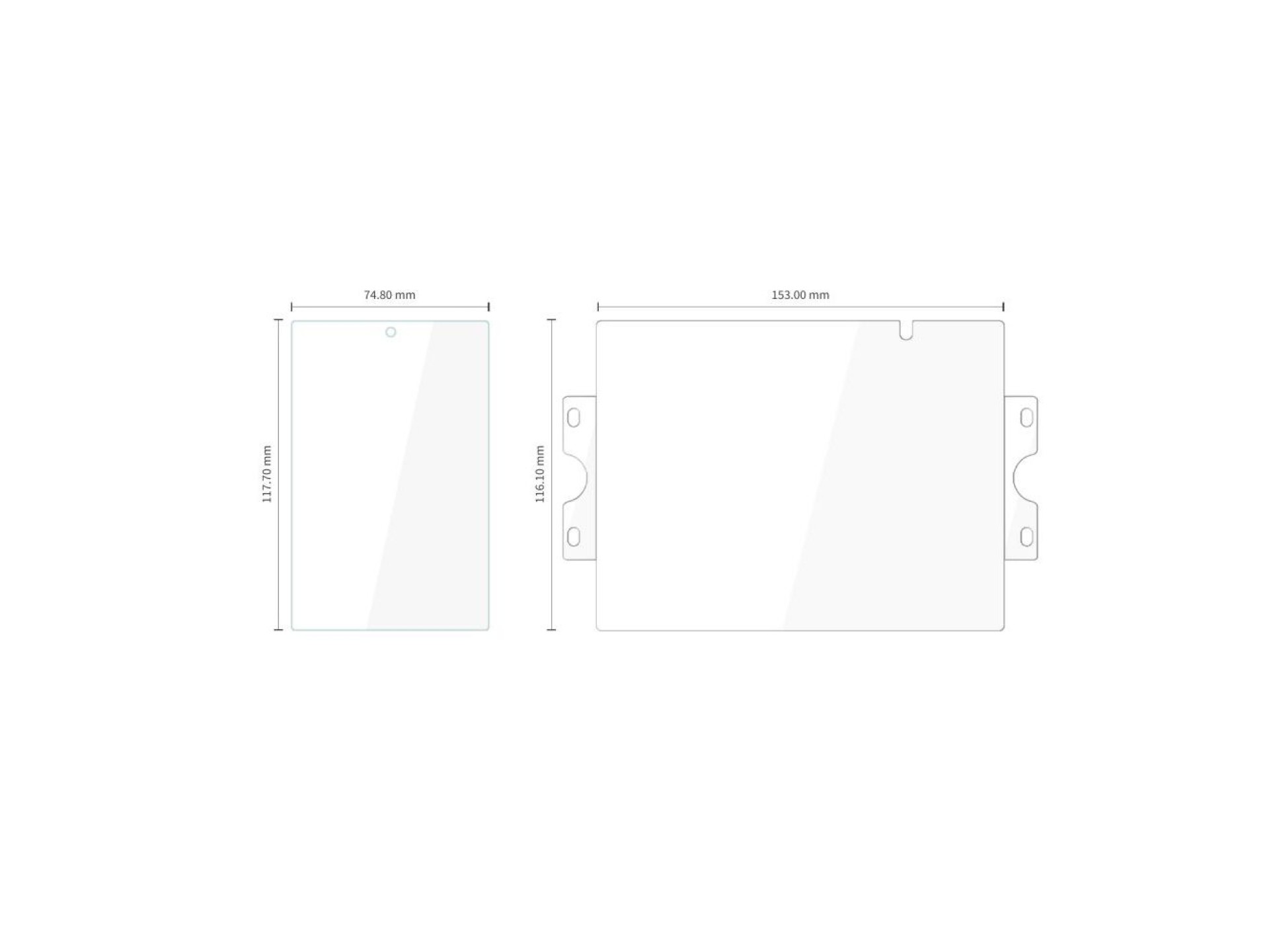 Tech-Protect Glass Fit+ 2-Pack tempered glass + Tech-Protect Hydro Flex+ 2-Pack hydrogel film - tran