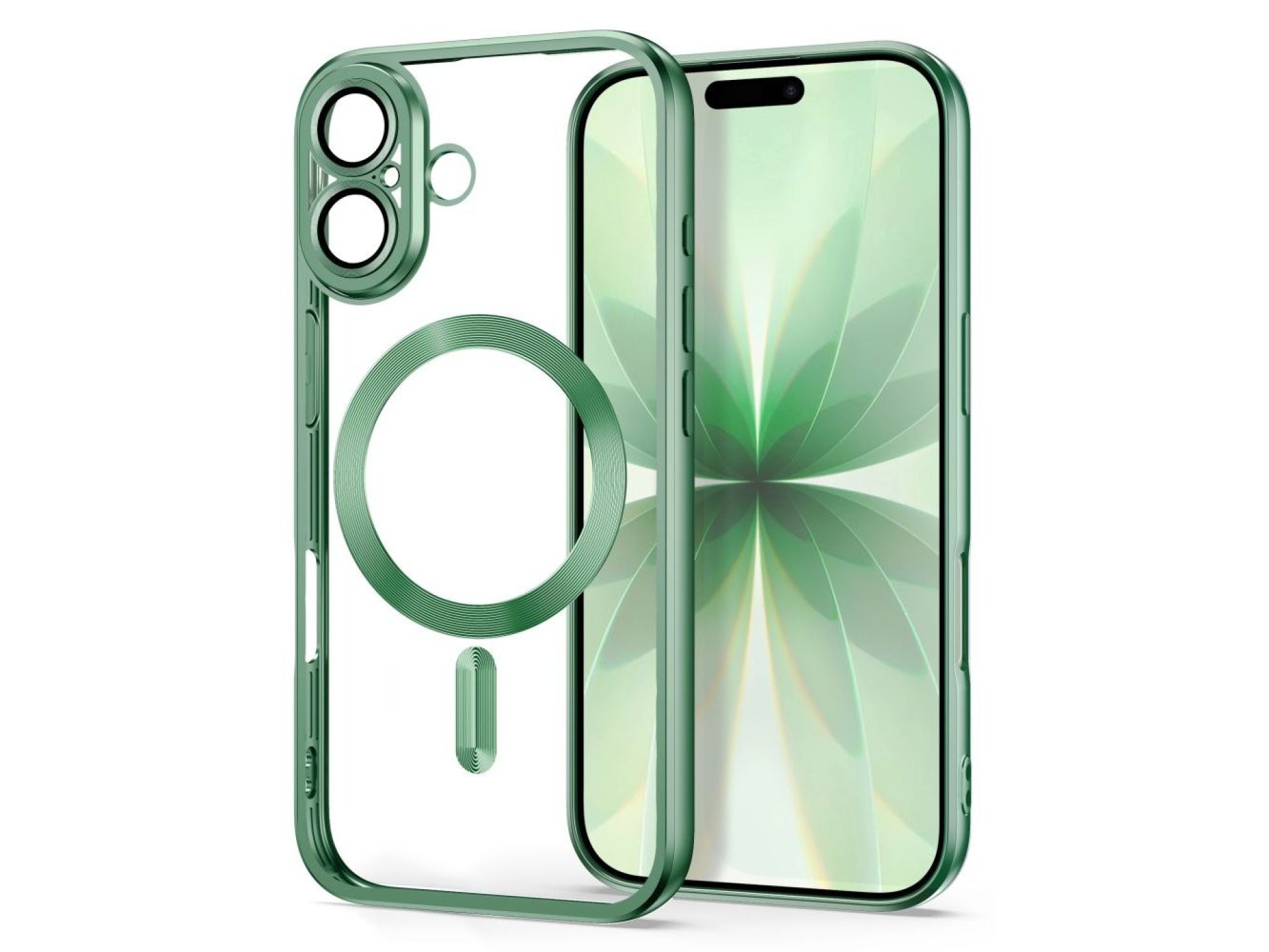 Capa Tech-Protect MagFlex para iPhone 17 - Verde Fosco