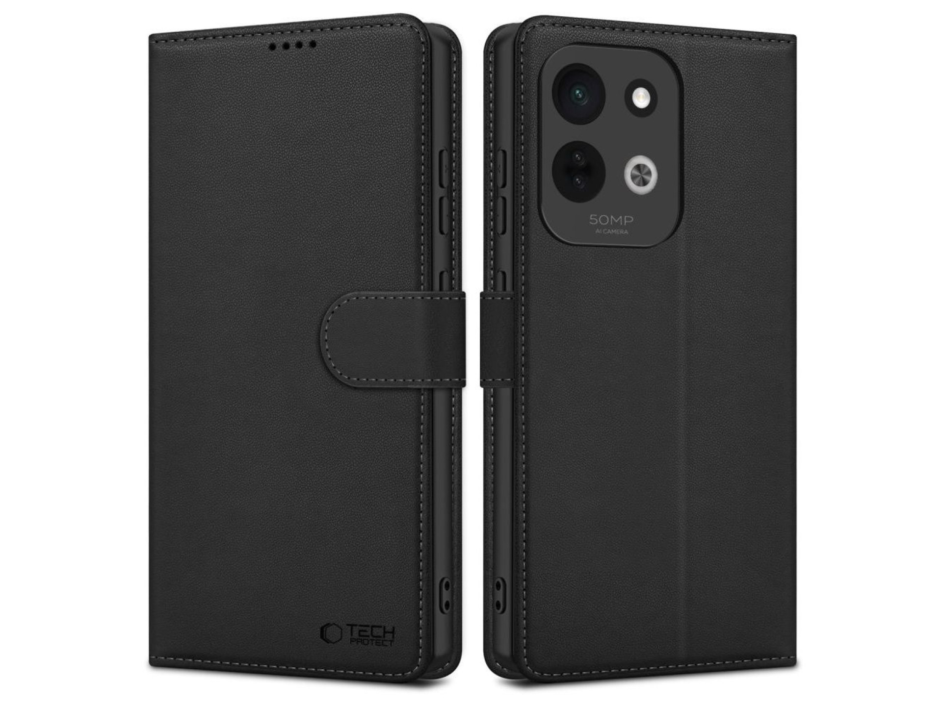 Funda tipo cartera Tech-Protect para Xiaomi Redmi 17G / 5G - Negra