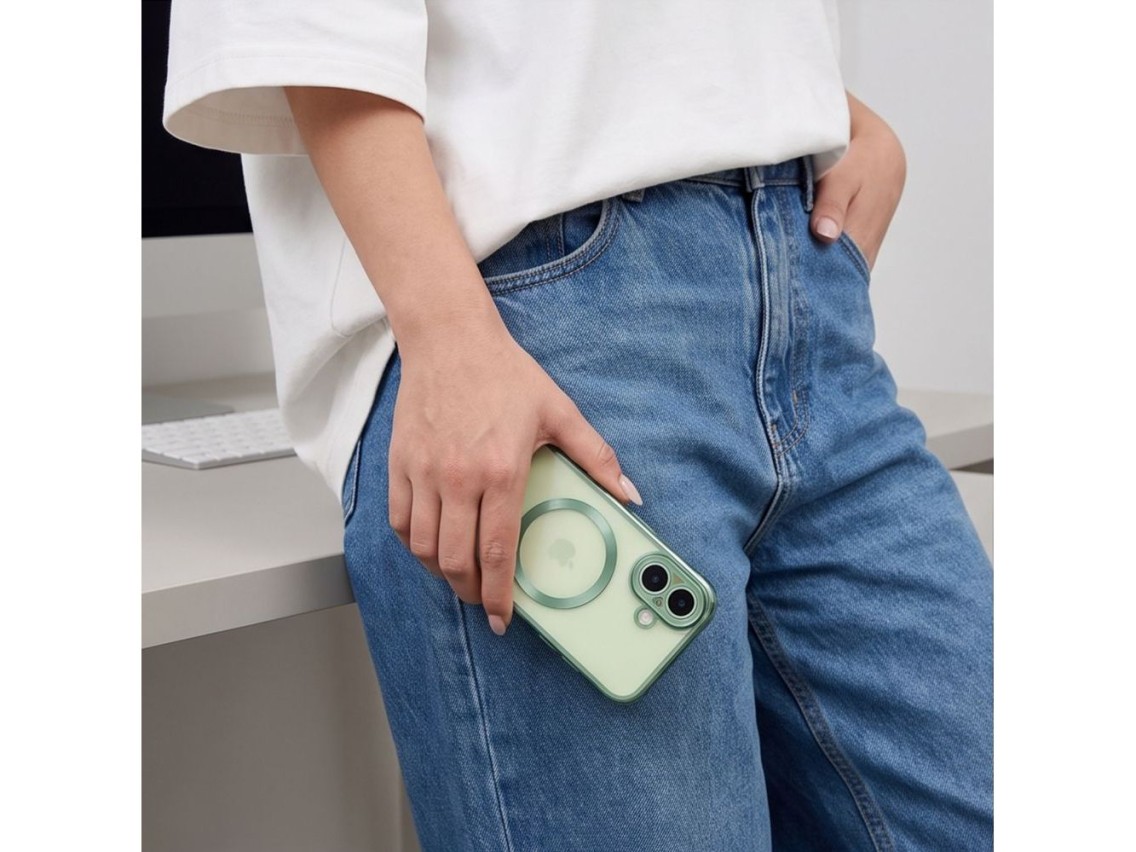 Funda Tech-Protect MagFlex para iPhone 17 - Verde mate