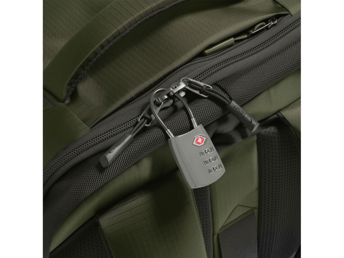 Mochila para portátil Tech-Protect Defender S70 RYANAIR & WIZZAIR de 24 L - Verde oscuro