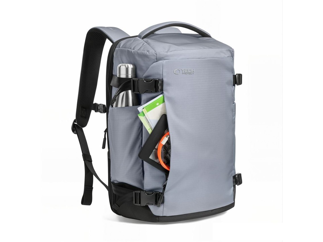 Mochila para port�til Tech-Protect Defender S70 RYANAIR & WIZZAIR de 24 L - Gris