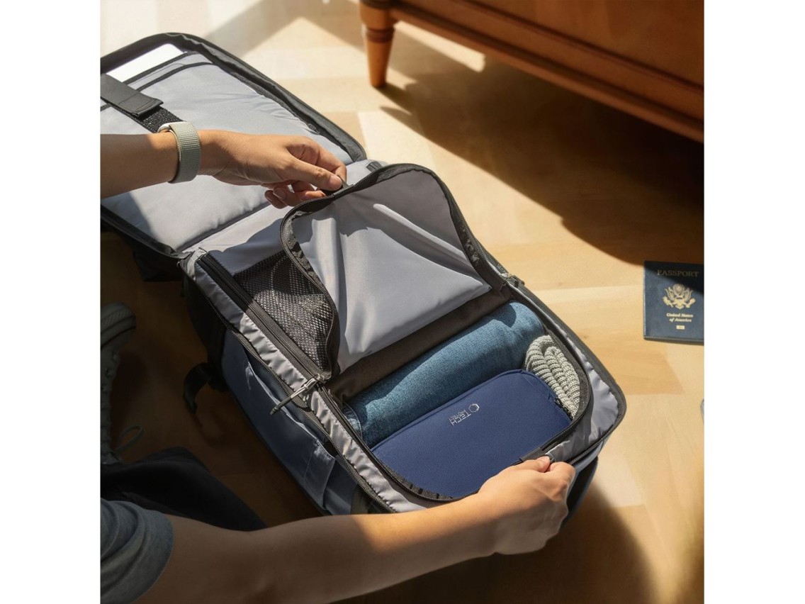 Mochila para port�til Tech-Protect Defender S70 RYANAIR & WIZZAIR de 24 L - Gris