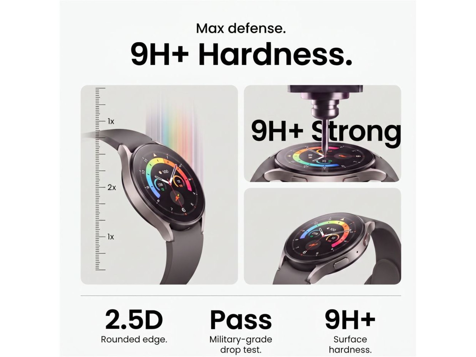 Tech-Protect Easy Set+ 2-Pack Tempered Glass for Samsung Galaxy Watch Ultra 40mm