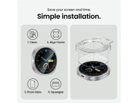 Kit com 2 películas de vidro temperado Tech-Protect Easy Set+ para Samsung Galaxy Watch Ultra 44mm Kit com 2 películas de vidro temperado Tech-Protect Easy Set+ para Samsung Galaxy Watch Ultra 44mm