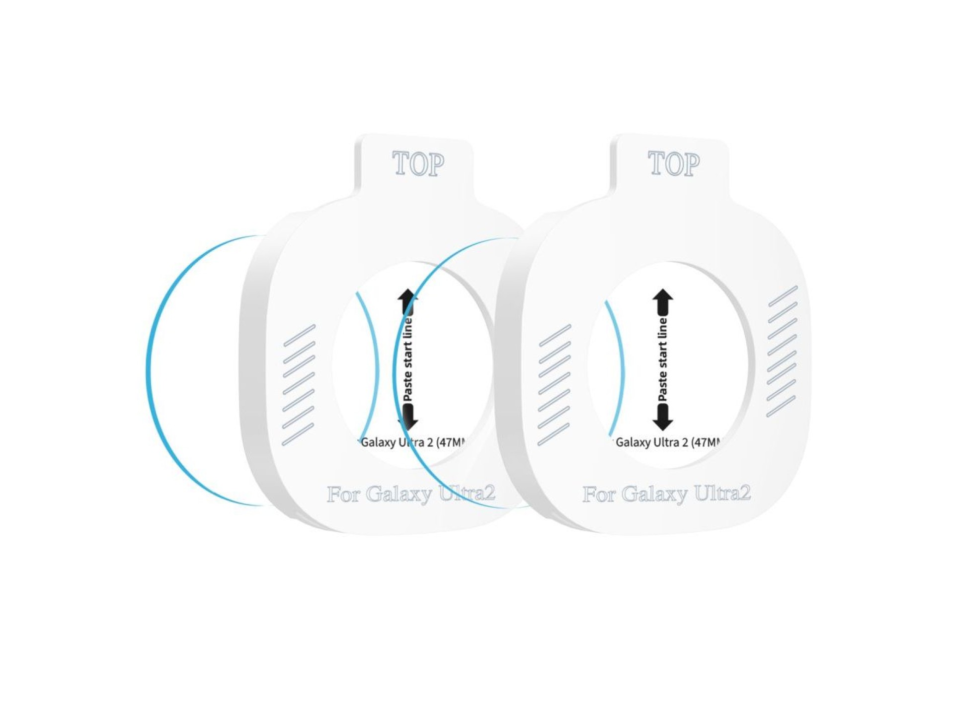 Tech-Protect Easy Set+ Paquete de 2 protectores de pantalla de vidrio templado para Samsung Galaxy W