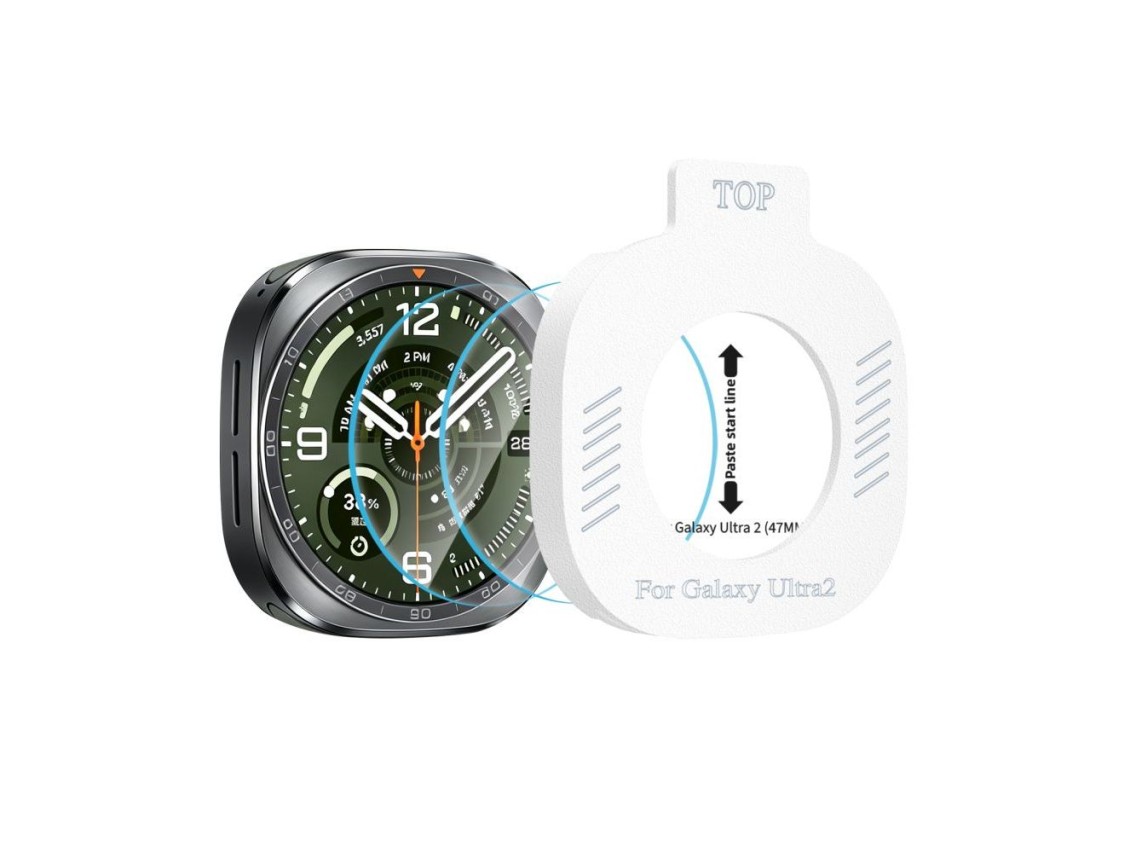 Tech-Protect Easy Set+ 2-Pack Tempered Glass for Samsung Galaxy Watch Ultra 47mm