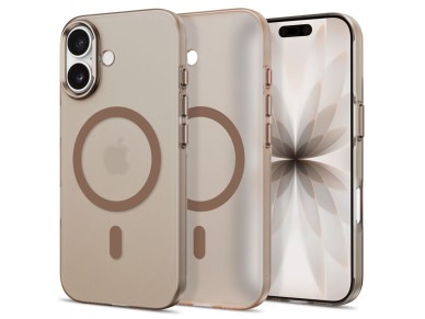 Funda Tech-Protect MagZero MagSafe para iPhone 17 - beige-marr�n mate