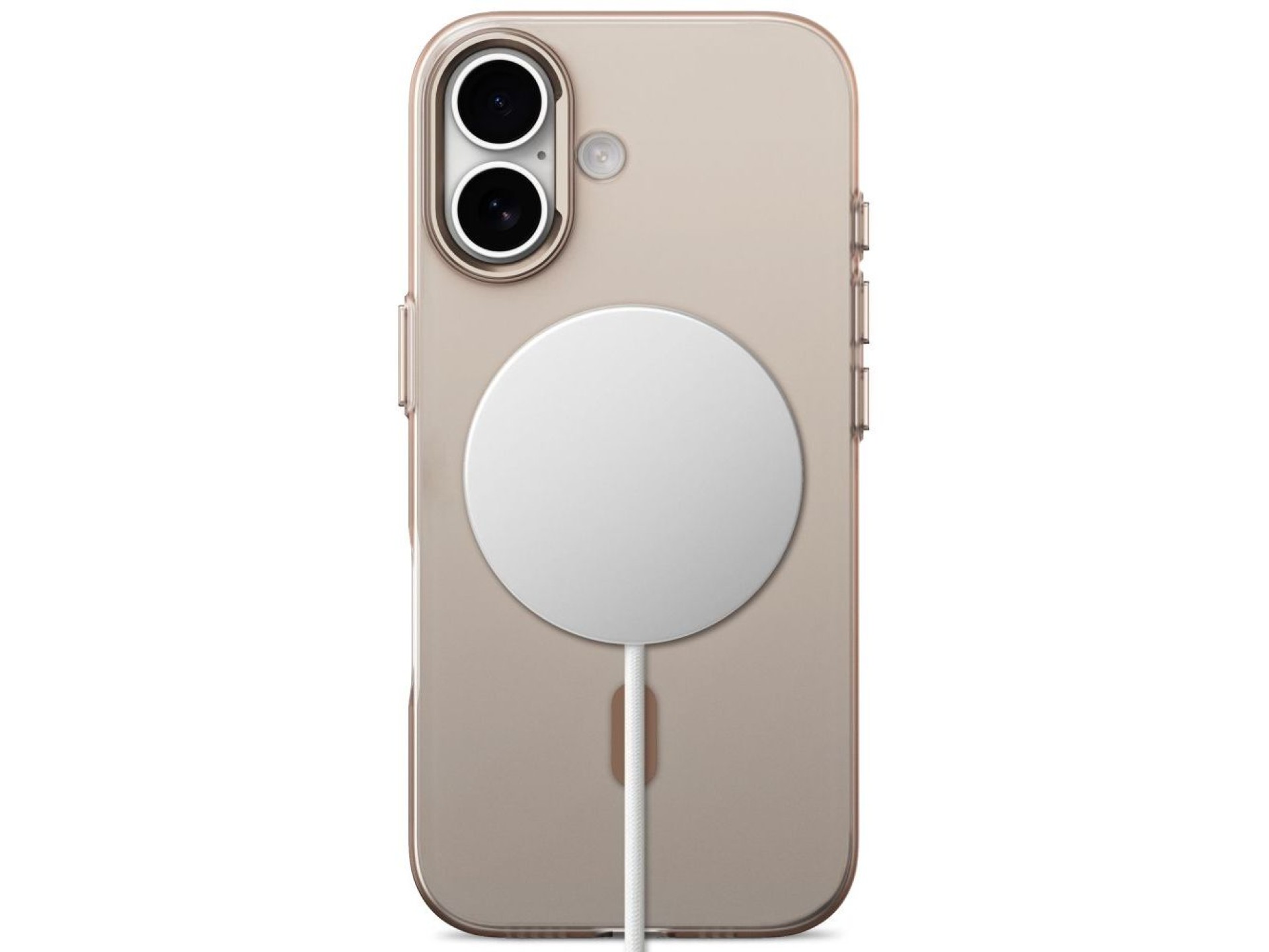 Funda Tech-Protect MagZero MagSafe para iPhone 17 - beige-marrón mate
