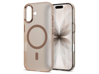Funda Tech-Protect MagZero MagSafe para iPhone 17 - beige-marr�n mate