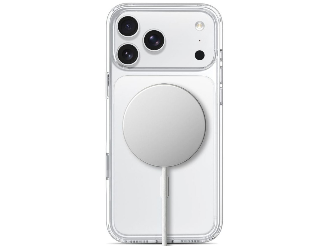 Capa Tech-Protect Flexair Hybrid CC MagSafe para iPhone 17 Pro / 18 Pro - Transparente