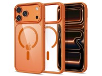 Tech-Protect Magmat Magsafe CC Case for iPhone 17 Pro Max / 18 Pro Max - Orange-Transparent