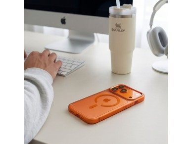 Capa Tech-Protect Magmat Magsafe CC para iPhone 17 Pro / 18 Pro - laranja-transparente Capa Tech-Protect Magmat Magsafe CC para iPhone 17 Pro / 18 Pro - laranja-transparente
