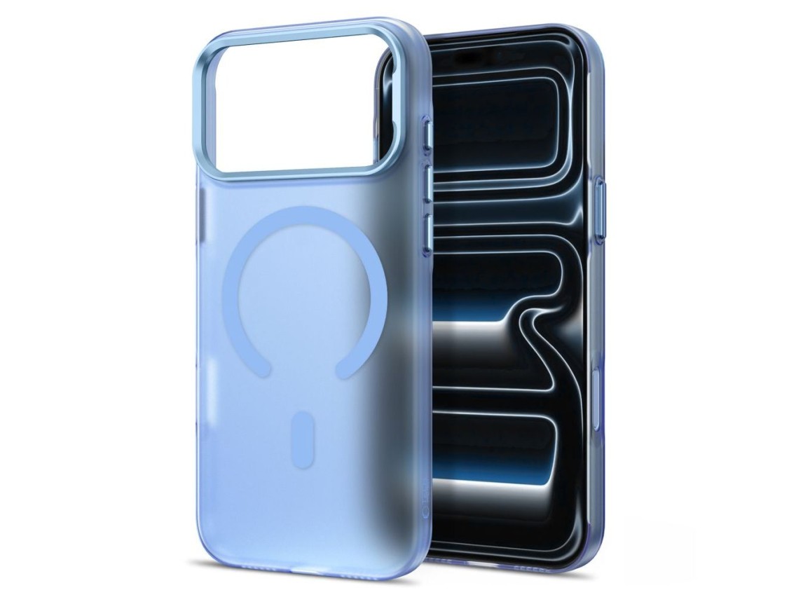 Capa Tech-Protect MagZero MagSafe para iPhone 17 Pro / 18 Pro - azul claro fosco