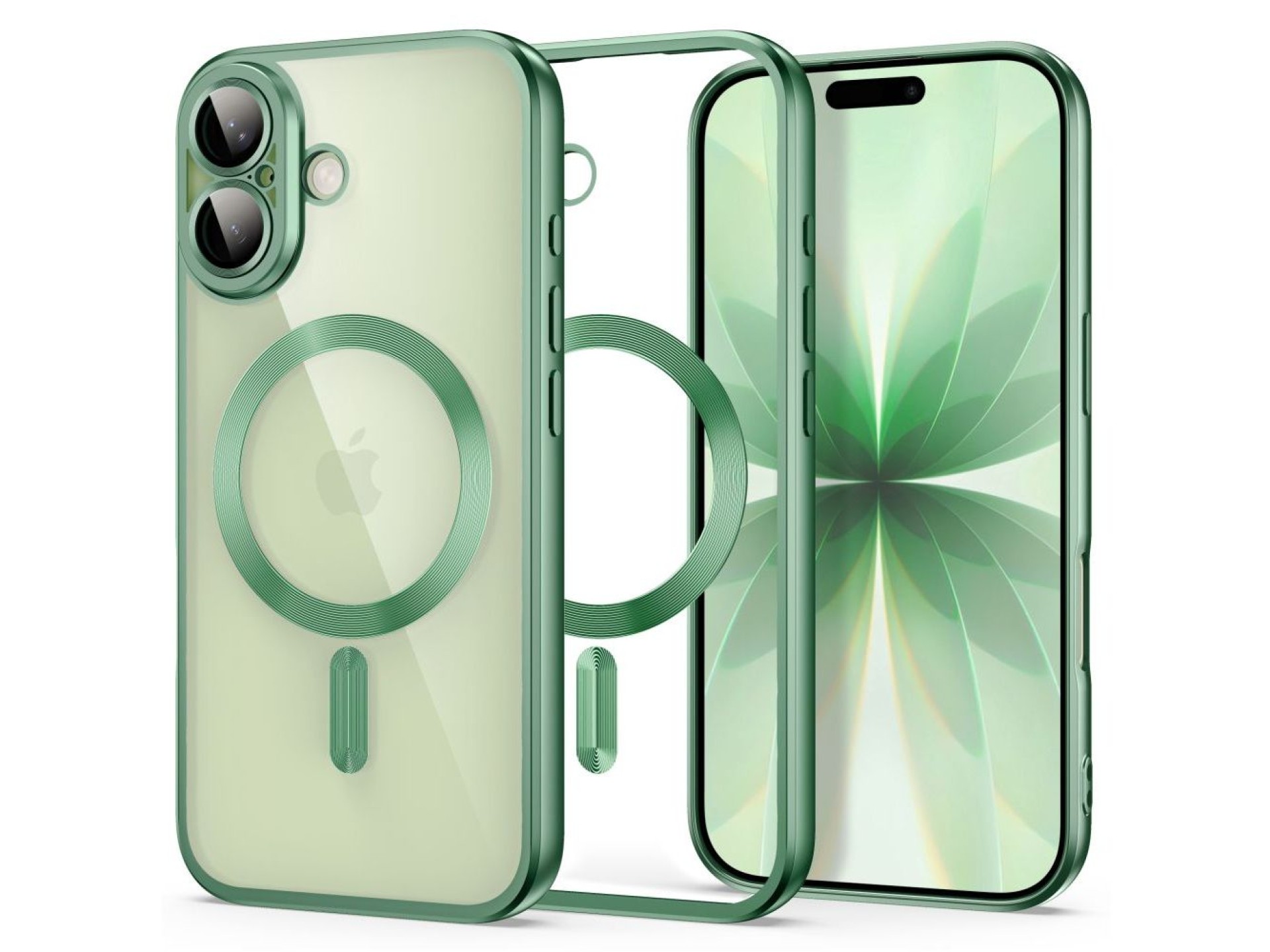 Capa Tech-Protect MagFlex para iPhone 17 - Verde Fosco