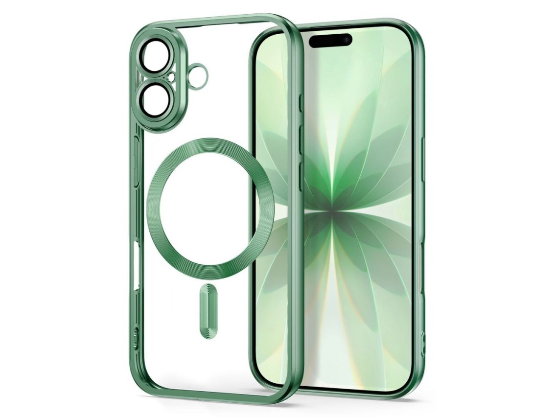 Capa Tech-Protect MagFlex para iPhone 17 - Verde Fosco
