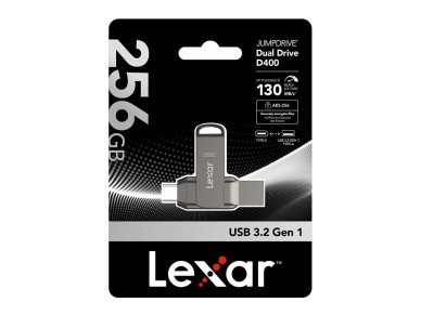 Pendrive Lexar Dual USB 3.1 Tipo-C y Tipo-A de 256 GB
