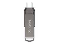 Pendrive Lexar Dual Type-C e Type-A USB 3.1 64GB Pendrive Lexar Dual Type-C e Type-A USB 3.1 64GB
