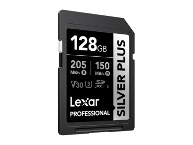 Tarjeta de memoria Lexar Professional SILVER PLUS SDXC de 128 GB Tarjeta de memoria Lexar Professional SILVER PLUS SDXC de 128 GB