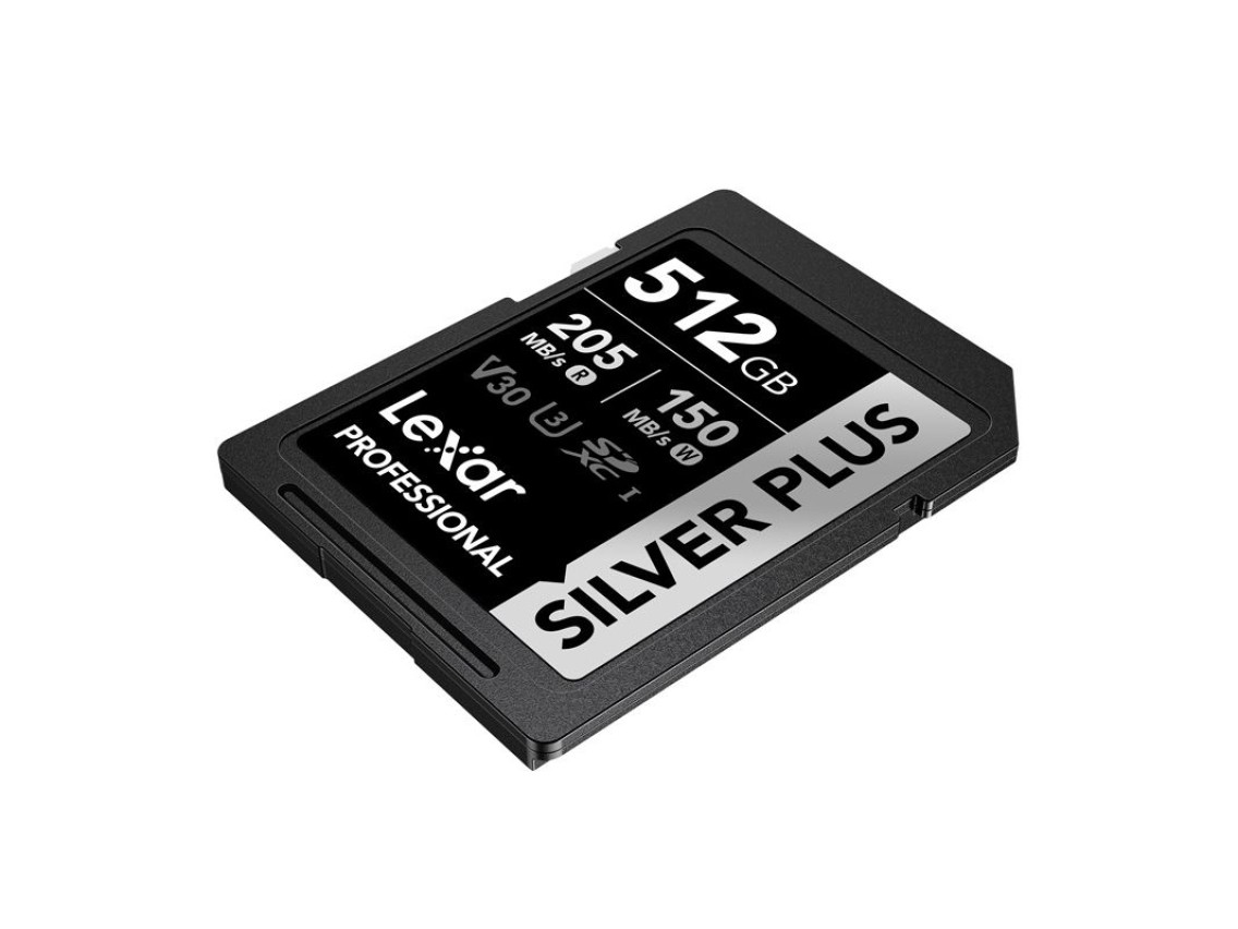 Cartão de memória Lexar Professional SILVER PLUS SDXC de 512 GB
