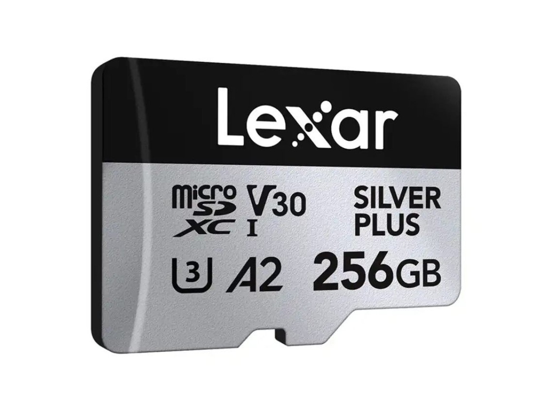Tarjeta de cr�dito Lexar High-Performance Silver Plus microSDXC 256GB + adaptador