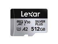 Tarjeta de crédito Lexar High-Performance Silver Plus microSDXC 512GB + adaptador Tarjeta de crédito Lexar High-Performance Silver Plus microSDXC 512GB + adaptador
