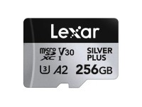 Tarjeta de cr�dito Lexar High-Performance Silver Plus microSDXC 256GB + adaptador