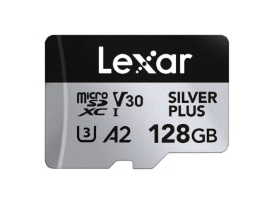 Lexar High-Performance Silver Plus microSDXC 128GB + adaptador