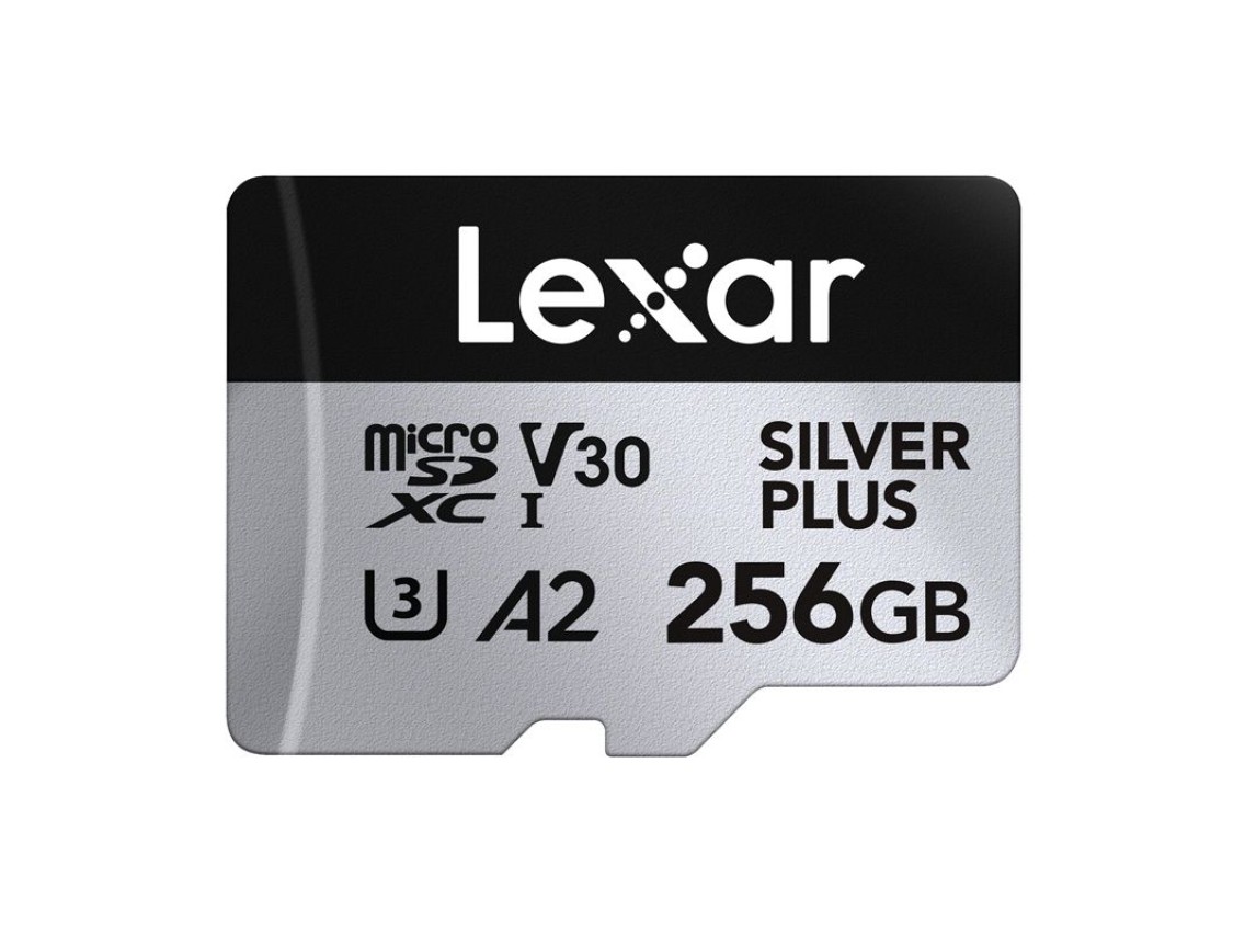 Tarjeta de cr�dito Lexar High-Performance Silver Plus microSDXC 256GB + adaptador