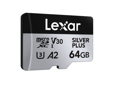 Lexar High-Performance Silver Plus microSDXC 64GB + adaptador