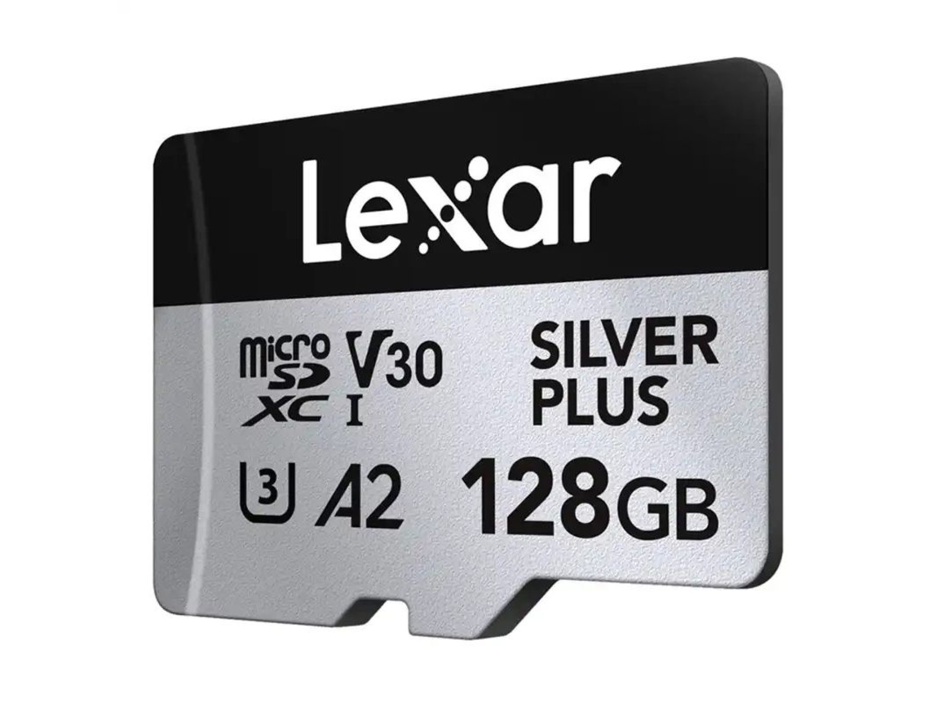 Tarjeta de crédito Lexar High-Performance Silver Plus microSDXC 128GB + adaptador