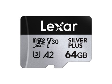Lexar High-Performance Silver Plus microSDXC 64GB + adaptador