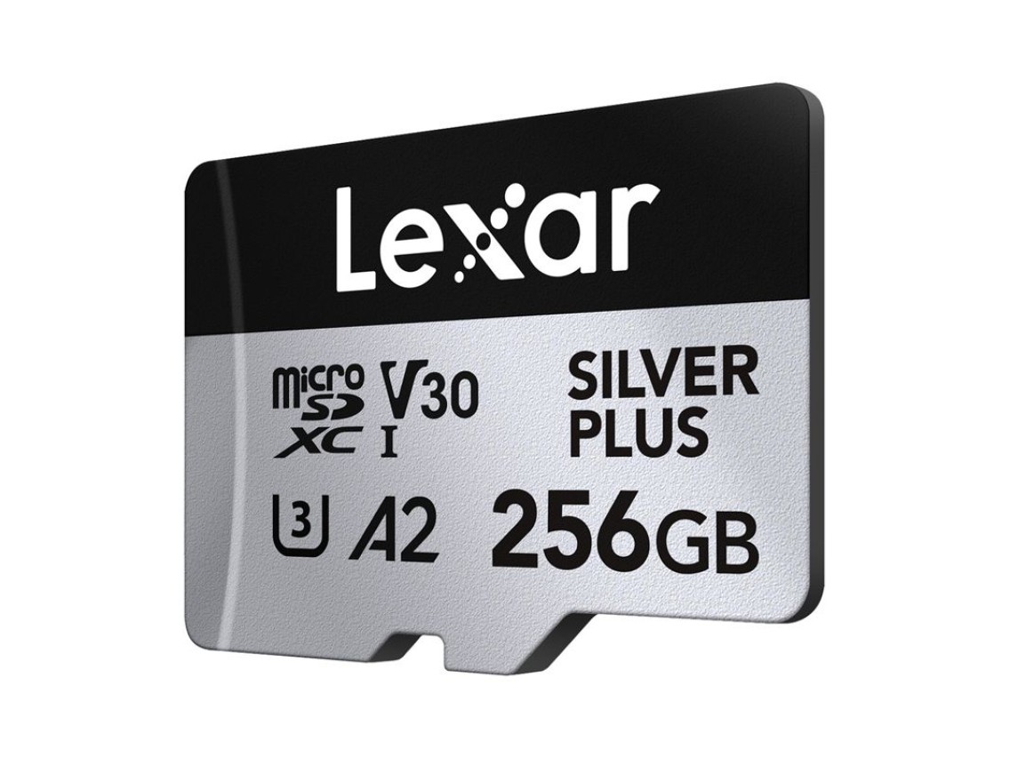 Tarjeta de cr�dito Lexar High-Performance Silver Plus microSDXC 256GB + adaptador