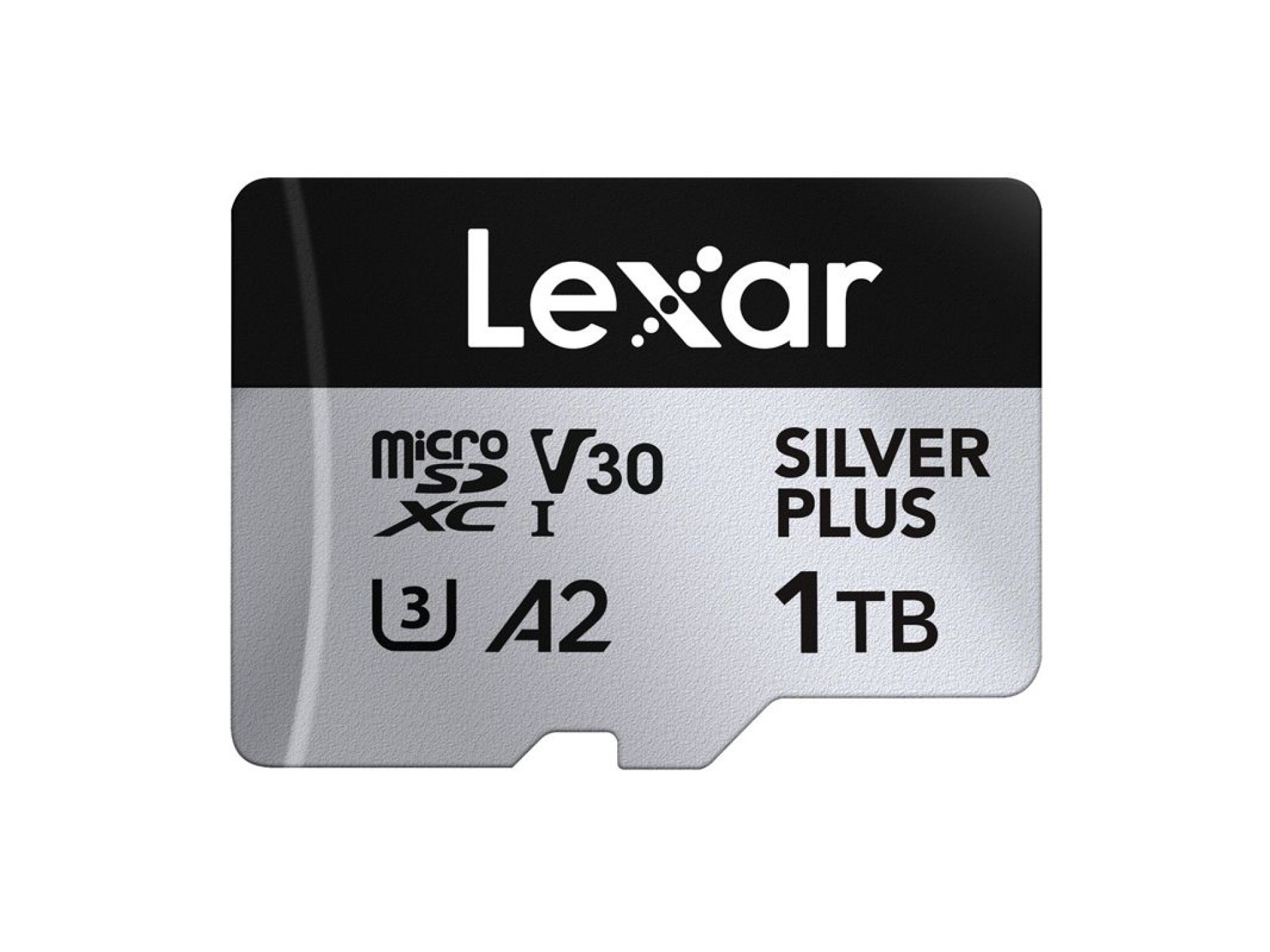Tarjeta de crédito Lexar High-Performance Silver Plus microSDXC 1TB + adaptador
