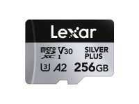 Tarjeta de cr�dito Lexar High-Performance Silver Plus microSDXC 256GB + adaptador