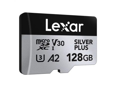 Lexar High-Performance Silver Plus microSDXC 128GB + adaptador