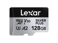 Tarjeta de crédito Lexar High-Performance Silver Plus microSDXC 128GB + adaptador Tarjeta de crédito Lexar High-Performance Silver Plus microSDXC 128GB + adaptador