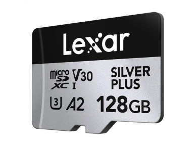 Lexar High-Performance Silver Plus microSDXC 128GB + adaptador
