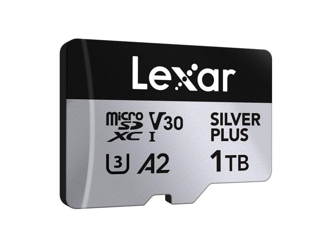 Tarjeta de crédito Lexar High-Performance Silver Plus microSDXC 1TB + adaptador