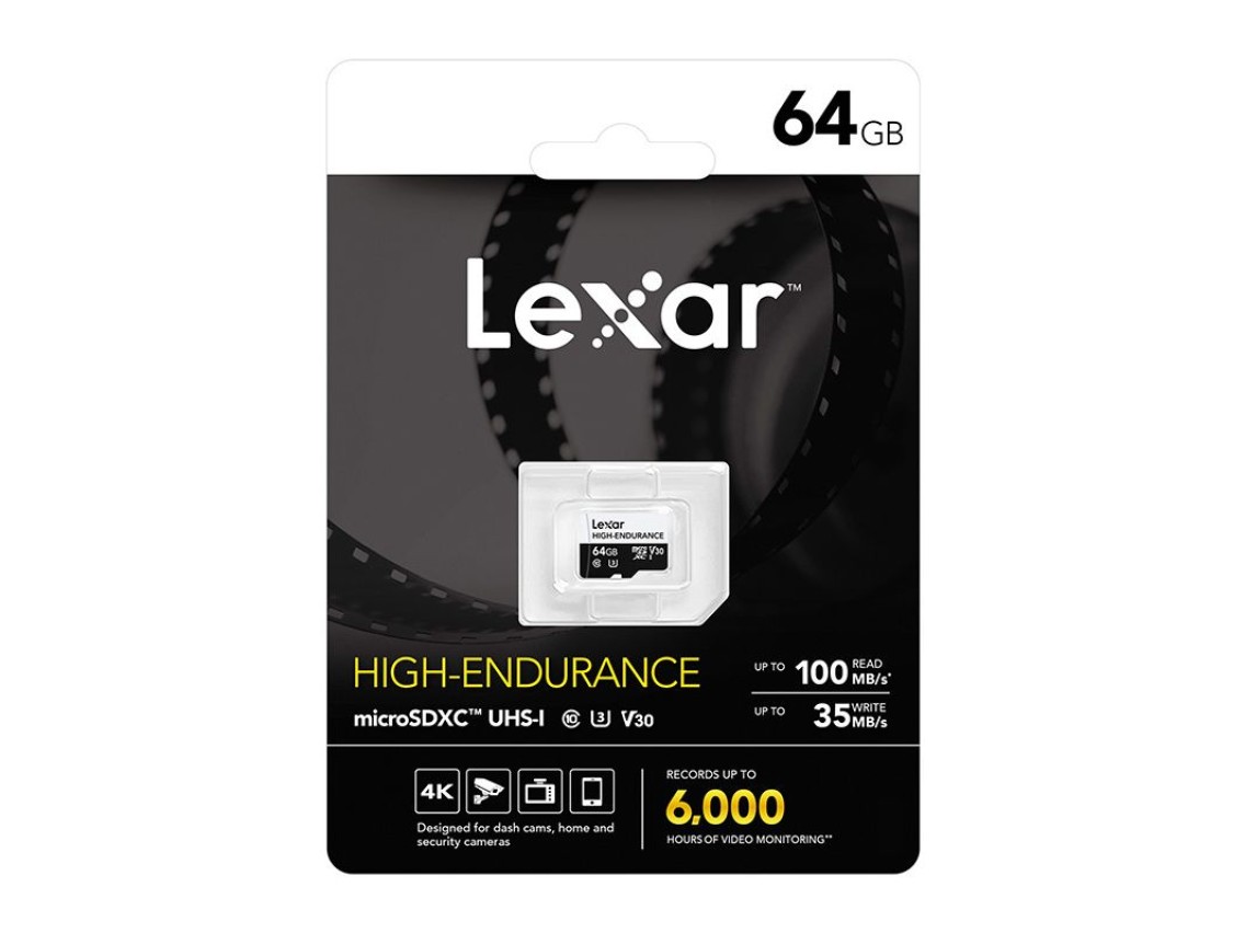 Lexar High-Endurance microSDHC/microSDXC 64GB memory card