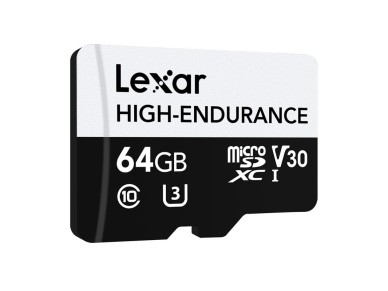 Lexar High-Endurance microSDHC/microSDXC 64GB memory card Lexar High-Endurance microSDHC/microSDXC 64GB memory card