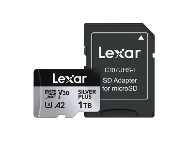Karta pamięci Lexar High-Performance Silver Plus microSDXC 1TB + adapter Karta pamięci Lexar High-Performance Silver Plus microSDXC 1TB + adapter
