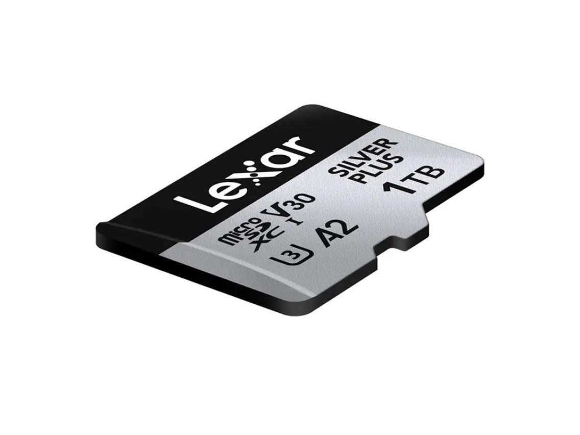 Tarjeta de crédito Lexar High-Performance Silver Plus microSDXC 1TB + adaptador