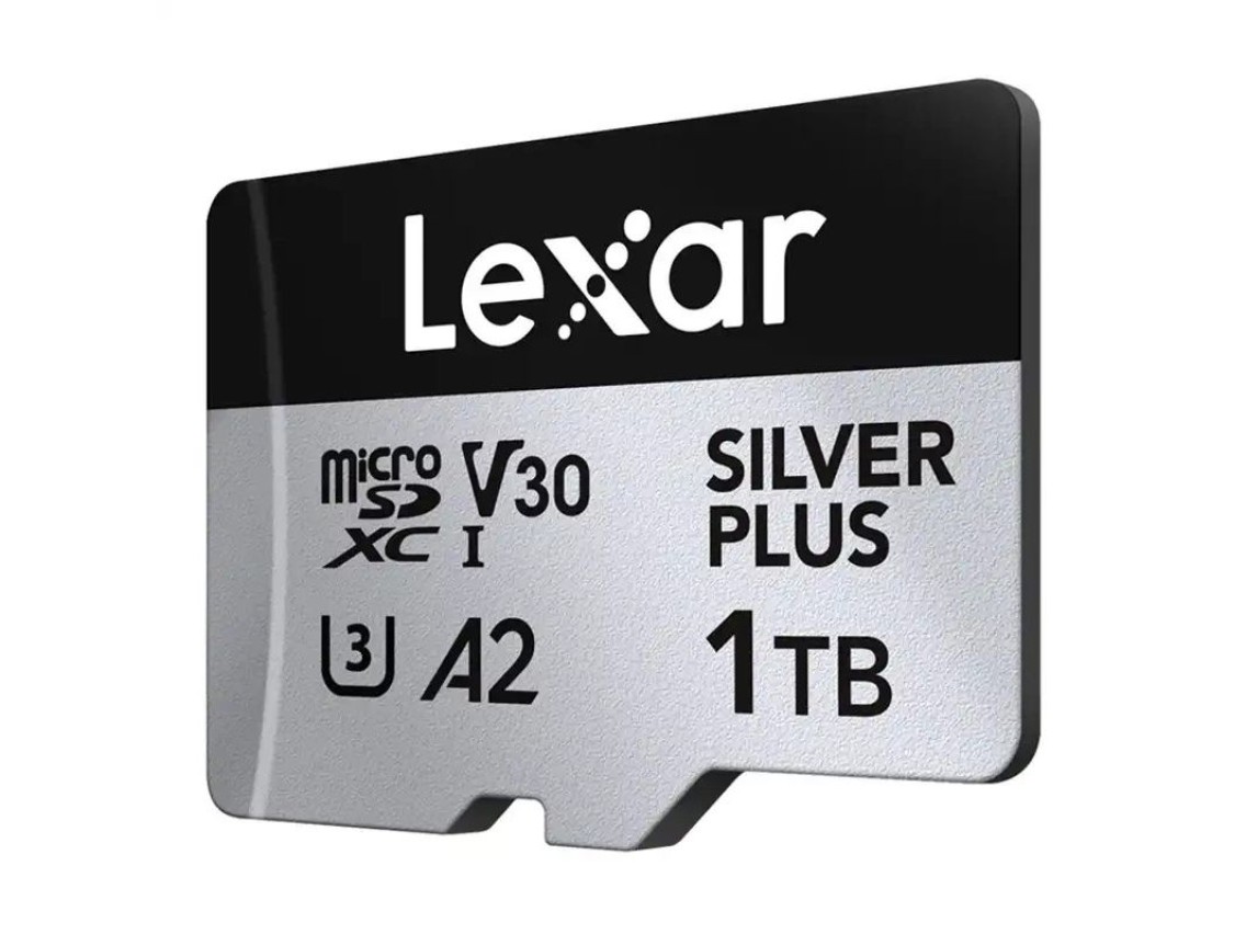 Tarjeta de crédito Lexar High-Performance Silver Plus microSDXC 1TB + adaptador