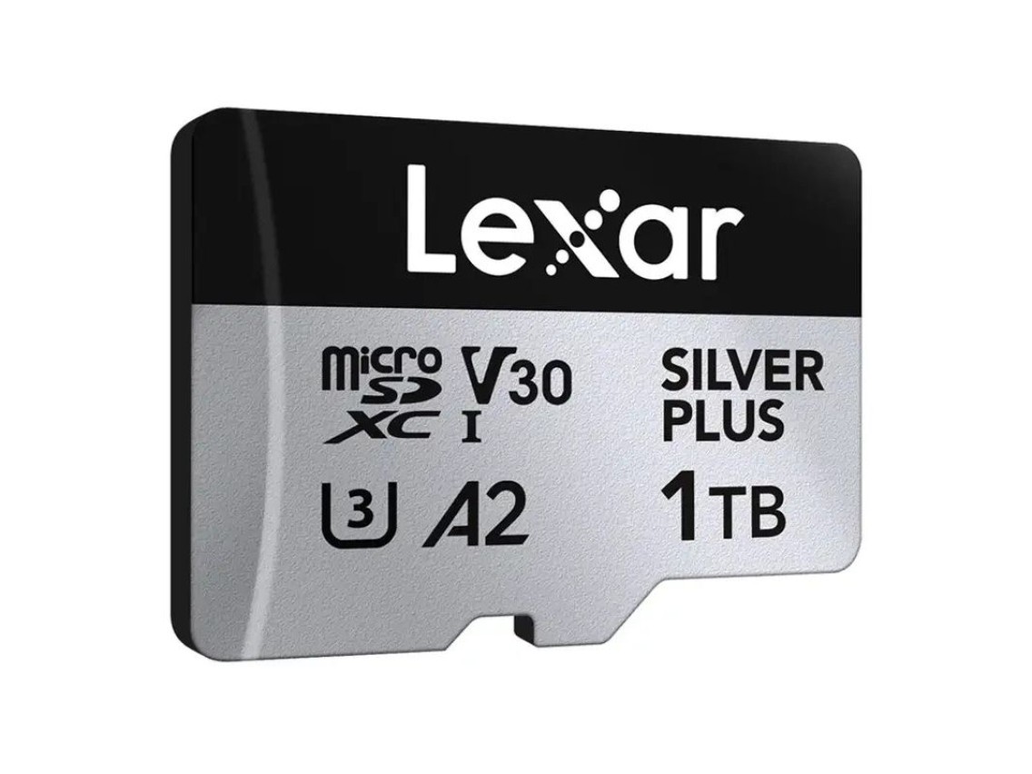 Tarjeta de crédito Lexar High-Performance Silver Plus microSDXC 1TB + adaptador