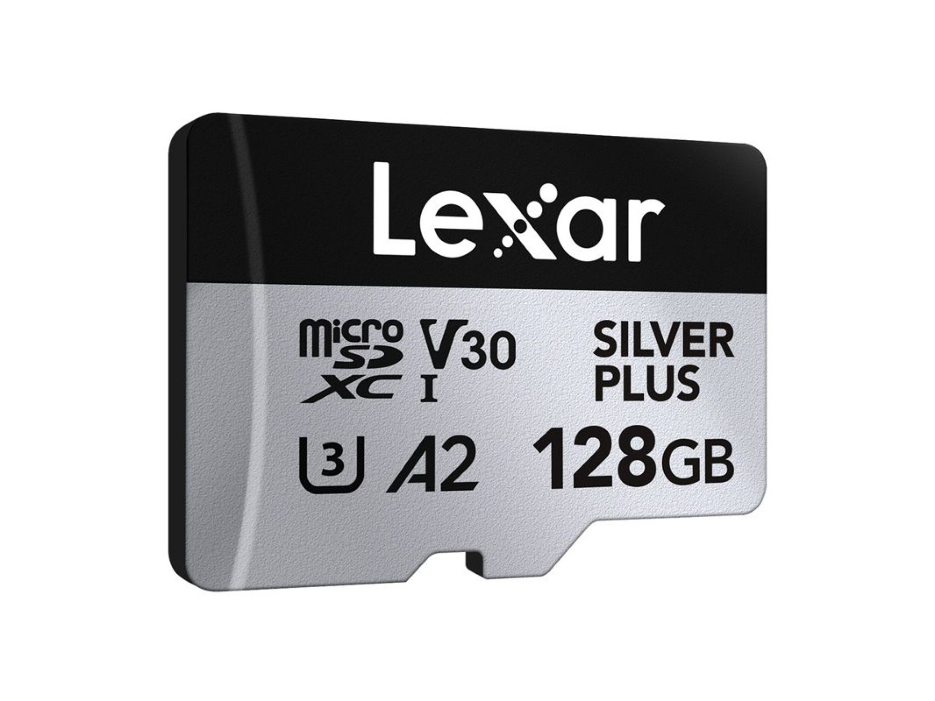 Tarjeta de crédito Lexar High-Performance Silver Plus microSDXC 128GB + adaptador