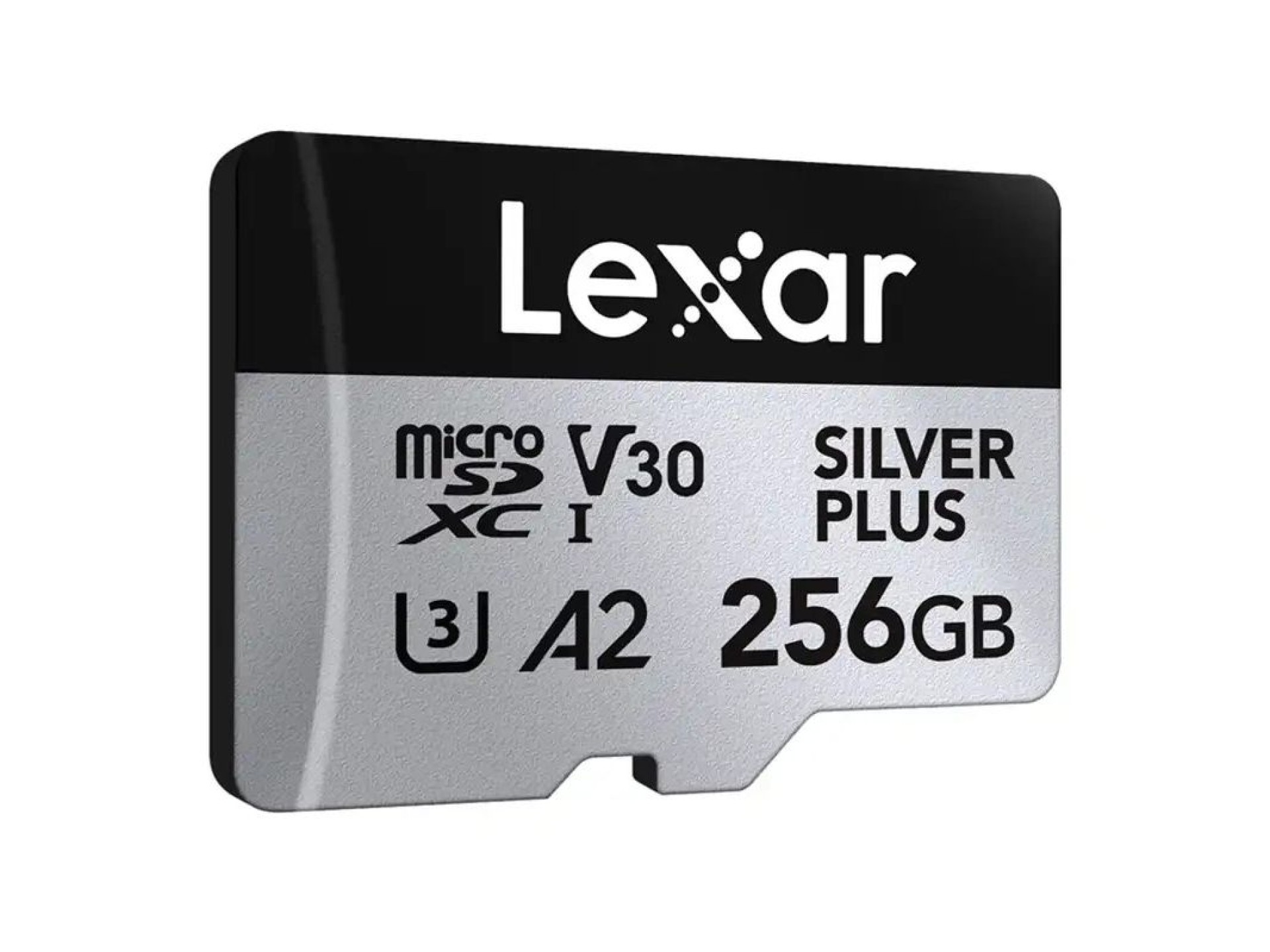 Tarjeta de crédito Lexar High-Performance Silver Plus microSDXC 256GB + adaptador
