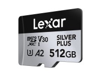 Tarjeta de crédito Lexar High-Performance Silver Plus microSDXC 512GB + adaptador Tarjeta de crédito Lexar High-Performance Silver Plus microSDXC 512GB + adaptador