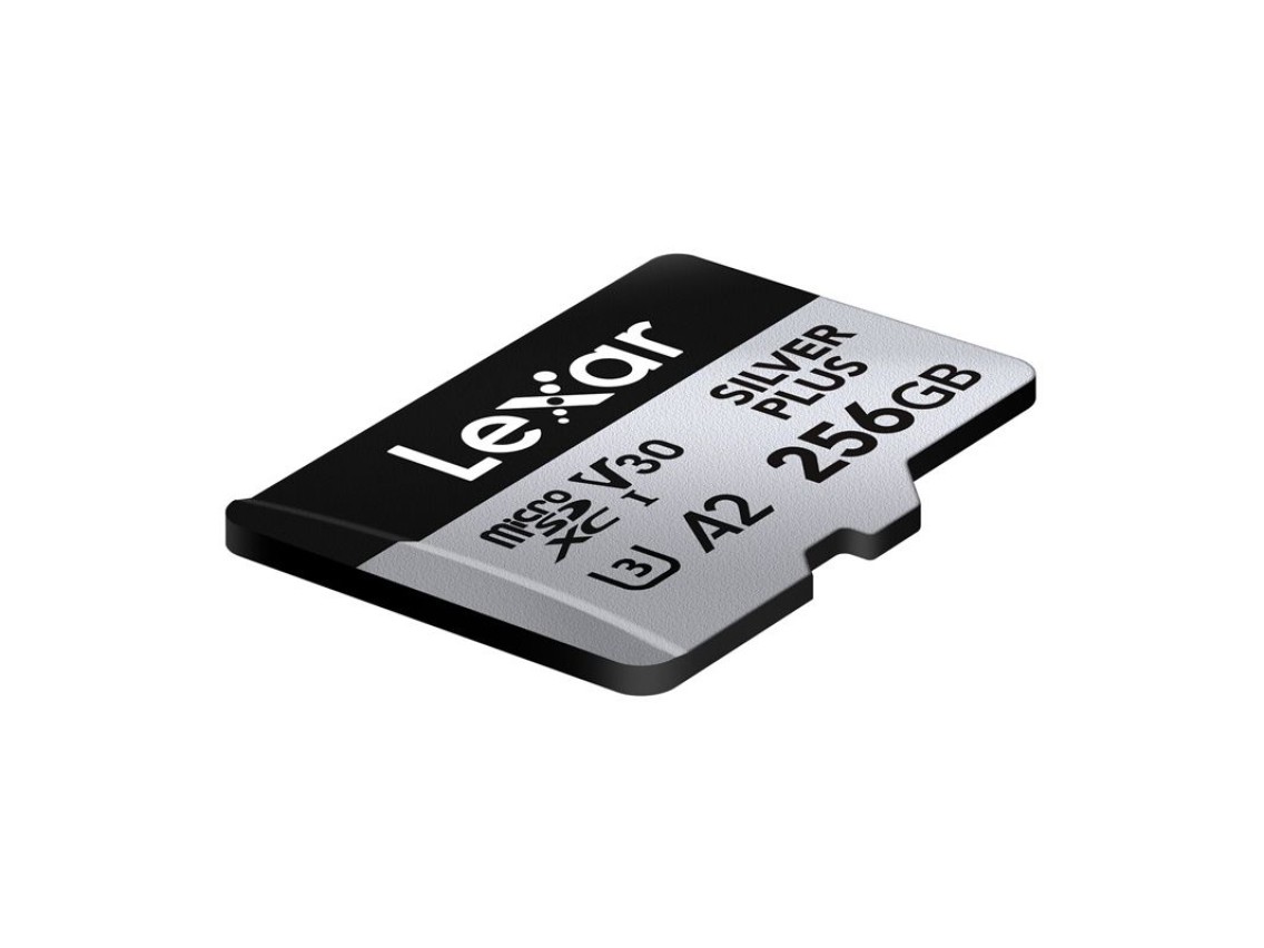 Tarjeta de cr�dito Lexar High-Performance Silver Plus microSDXC 256GB + adaptador